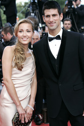 Novak Djokovic mit Freundin Jelena Ristic