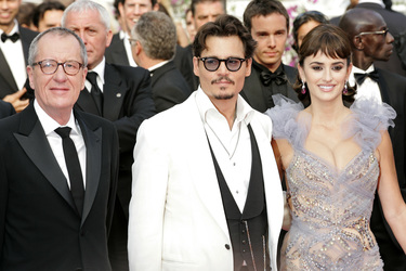 Geoffrey Rush, Johnny Depp, Penélope Cruz