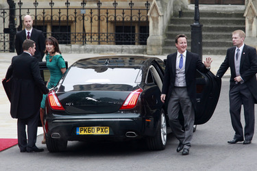 David Cameron mit Gattin Samantha