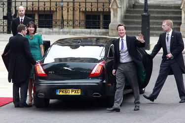 David Cameron mit Gattin Samantha