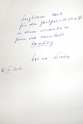 Eintrag von Heinz Fischer