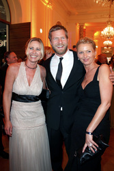 Henning Baum mit Frau Corinna und Gast