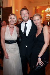 Henning Baum mit Frau Corinna und Gast