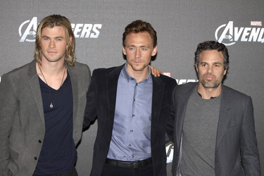 Chris Hemsworth, Tom Hiddleston, Mark Ruffalo