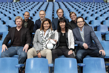 Oliver Kahn, Mehmet Scholl, Reinhold Beckmann, Gerhard Delling, Katrin Müller-Hohenstein, Sabine Töpperwien, Béla Réthy, Matthias Opdenhövel