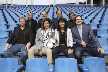 Oliver Kahn, Mehmet Scholl, Reinhold Beckmann, Gerhard Delling, Katrin Müller-Hohenstein, Sabine Töpperwien, Béla Réthy, Matthias Opdenhövel