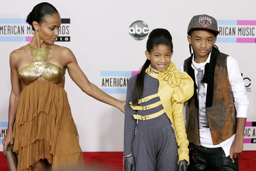 Jada Pinkett Smith, Willow Smith, Jaden Smith