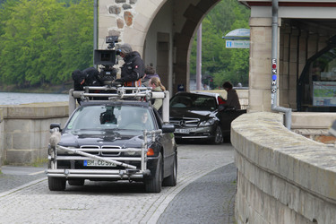 Mercedes E-Klasse Coupé Stuntauto und Kamerawagen