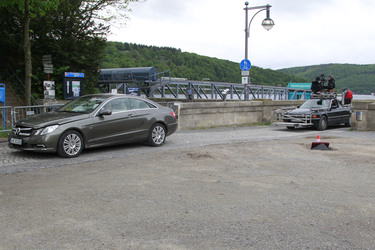 Mercedes E-Klasse Coupé Stuntauto und Kamerawagen