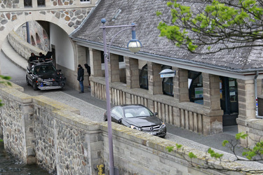 Mercedes E-Klasse Coupé Stuntauto und Kamerawagen