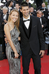 Novak Djokovic mit Freundin Jelena Ristic