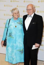 Hans Lenk mit Ehefrau Ulrike