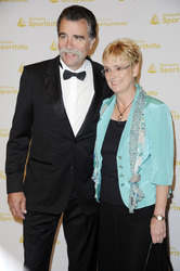 Heiner Brand mit Ehefrau Christel