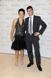 Sabine Spitz mit Ralf Schäuble