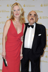 Artur Brauner mit Anne Manuela Tischler