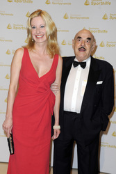 Artur Brauner mit Anne Manuela Tischler