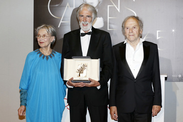 Emmanuelle Riva, Michael Haneke, Jean-Louis Trintignant