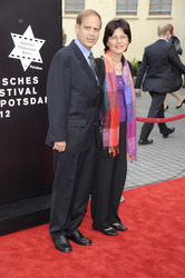 Yakov Hadas Handelsman mit Ehefrau Ita