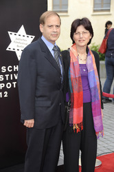 Yakov Hadas Handelsman mit Ehefrau Ita