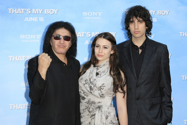 Gene Simmons (Kiss) mit Sohn Nick und Tochter Sophie