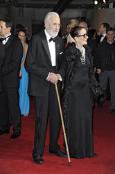 Christopher Lee mit Gattin Gitte