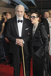 Christopher Lee mit Gattin Gitte