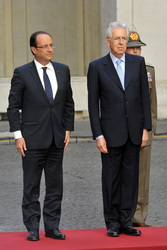 Francois Hollande, Mario Monti