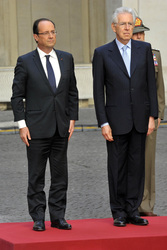 Francois Hollande, Mario Monti