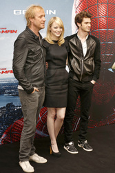 Rhys Ifans, Emma Stone, Andrew Garfield
