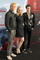 Rhys Ifans, Emma Stone, Andrew Garfield