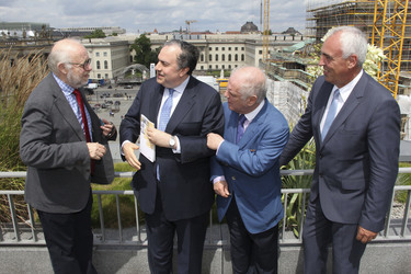 Jürgen Flimm, Yefim Bronfman, Daniel Barenboim, Hans-Reiner Schröder