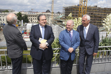 Jürgen Flimm, Yefim Bronfman, Daniel Barenboim, Hans-Reiner Schröder