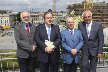 Jürgen Flimm, Yefim Bronfman, Daniel Barenboim, Hans-Reiner Schröder