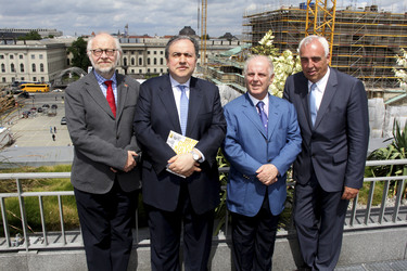 Jürgen Flimm, Yefim Bronfman, Daniel Barenboim, Hans-Reiner Schröder