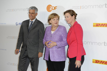 Thomas Bellut, Angela Merkel, Bettina Schausten