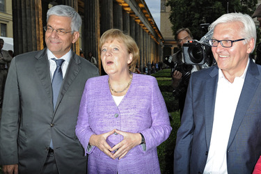Thomas Bellut, Angela Merkel, Frank-Walter Steinmeier