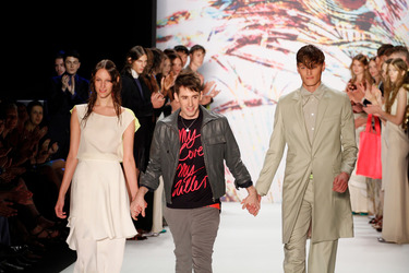 Kilian Kerner mit seinen Models