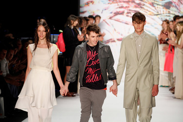 Kilian Kerner mit seinen Models