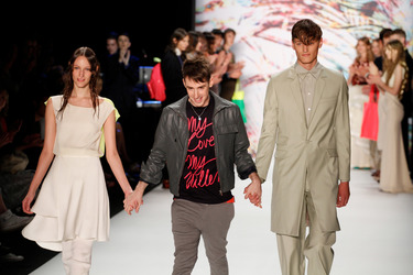 Kilian Kerner mit seinen Models