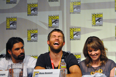 Manu Bennett, Liam McIntyre, Lucy Lawless