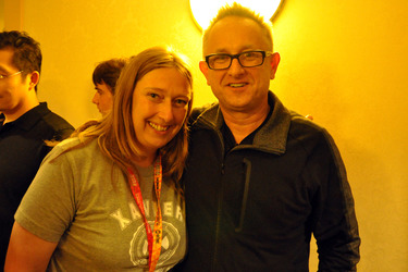 Ed Neumeier mit Redakteurin Susanne Döpke