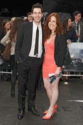 Blake Harrison mit Begleitung