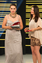 Cosma Shiva Hagen mit Preisträgerin