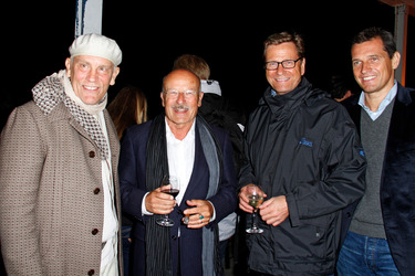John Malkovich, Volker Schlöndorff, Guido Westerwelle mit Ehemann Michael Mronz