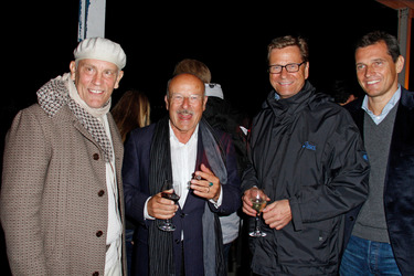 John Malkovich, Volker Schlöndorff, Guido Westerwelle mit Ehemann Michael Mronz