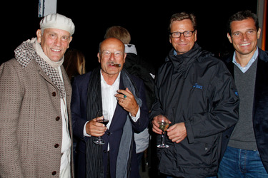 John Malkovich, Volker Schlöndorff, Guido Westerwelle mit Ehemann Michael Mronz