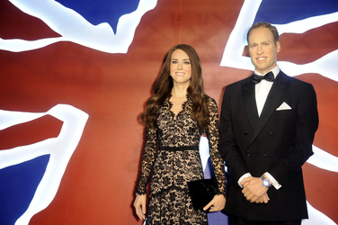 Wachsfiruren von Prinz William und Herzogin Kate