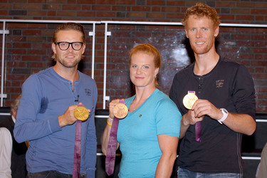 Jonas Reckermann, Betty Heidler, Julius Brink