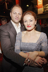 Ina Menzer mit Gatte Denis Moos