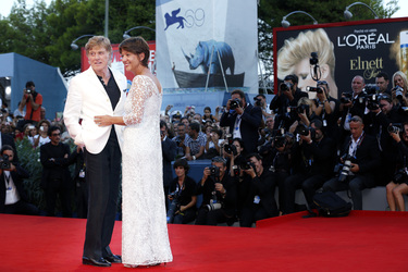 Robert Redford mit Gattin Sibylle Szaggars